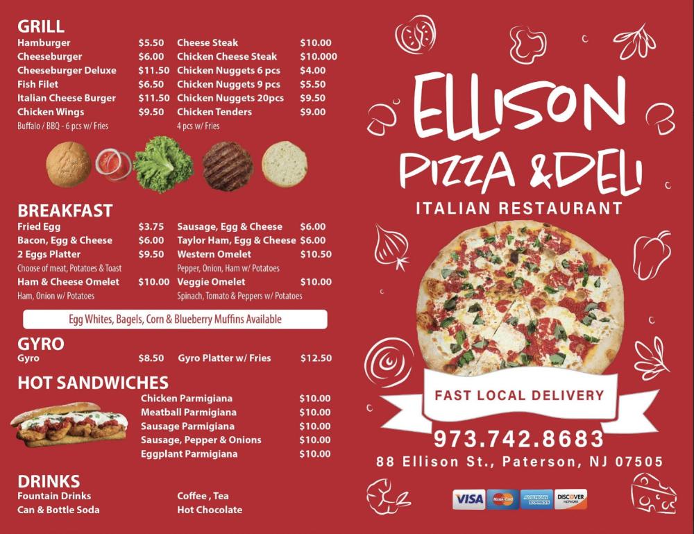 Ellison Pizza & Deli Cheeseburger